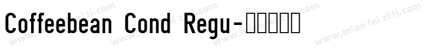 Coffeebean Cond Regu字体转换